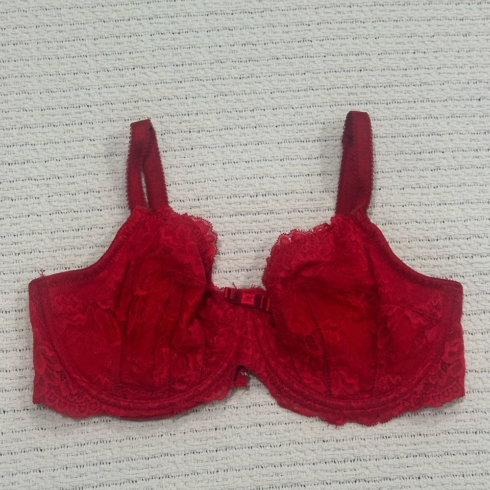 Red Lace Bra